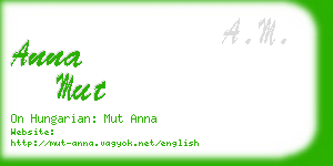 anna mut business card